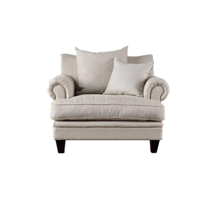 Canapé <span class=keywords><strong>Chesterfield</strong></span> en tissu de <span class=keywords><strong>lin</strong></span> antique français Grands fauteuils confortables avec cadre en bois pour une utilisation dans le salon de l'appartement de l'hôtel - Product Image 1