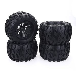 4 Uds 125Mm 1/10 Monster Truck neumático y rueda hexagonal 12Mm para Tamiya Kyosho <span class=keywords><strong>HPI</strong></span> HSP <span class=keywords><strong>Savage</strong></span> XS TM <span class=keywords><strong>Flux</strong></span> LRP - Product Image 1