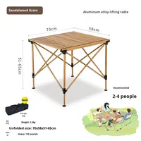 Table pliante rectangulaire d'extérieur, ultra légère, portable, en alliage d'aluminium, tissu Oxford, table de camping, pique-nique, loisirs
