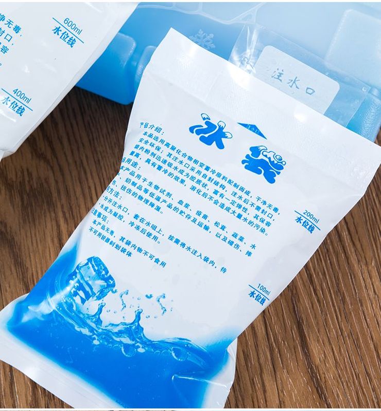 Reusable dry ice bags cooling gel