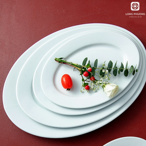 Platos de porcelana ovalados OEM: vajilla Premium para hoteles y restaurantes | Fabricante mayorista - Product Image 3