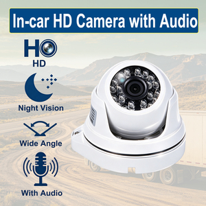 Caméra de voiture AHD de qualité commerciale avec micro intégré haute sensibilité, enregistrement audio, AHD 720P, grand angle, dôme pour <span class=keywords><strong>transport</strong></span>, OEM/ODM - Product Image 1