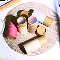 Tailles disponibles 5g 8g 15g 25g 30g 50g 60g Déodorant Stick Container, Kraft Twist up Paper Tubes, Personnalisable