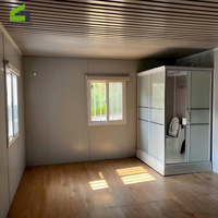 Casa Contenedor Prefabricada Desmontable, Cabaña Modular Impermeable e Ignífuga, Casa de Panel Sándwich, Fabricante con Certificación CE