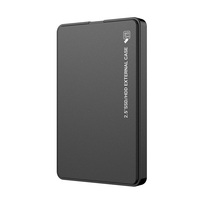 Casing plastik eksternal Hard Drive, sarung HP 2.5 inci USB2.0 SATA HD eksternal dengan 5Gbps UASP SSD mendukung kapasitas 2TB