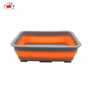 Wash Up Bowl Folding Silicone Collapsible Bucket Camping Caravan