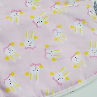 Rose mignon dessin animé lapin modèles infantile Burp chiffons alimentation bébé Bandanas gros coton imperméable bébé bavoir