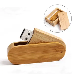 Pabrik baru menyediakan Logo kustom terukir pada kayu Flash Drive USB 64 GB 128GB USB 2.0 antarmuka usb drive flash