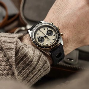 OEM personalizado 40MM estilo de carreras totalmente mecánico Gaviota ST19 Cronógrafo Reloj mecánico Reloj automático Cristal de zafiro con AR - Product Image 5