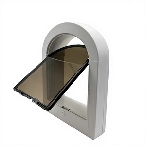 Portillon intelligent RFID pour animaux de compagnie, encastré mural, accès par <span class=keywords><strong>puce</strong></span> de collier, clôture d'entrée - Product Image 1