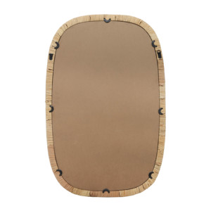 Specchio da Parete Rettangolare Decorativo con Cornice in Legno Naturale, Specchio per Trucco da Toeletta per Camera da Letto, Bagno, Dormitorio - Product Image 4