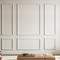 Moulures de corniche en polyuréthane blanc apprêté, moulures de luxe pour la décoration intérieure