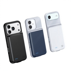 <span class=keywords><strong>Coque</strong></span> de téléphone compacte avec <span class=keywords><strong>batterie</strong></span> externe intégrée en TPU souple compatible <span class=keywords><strong>iPhone</strong></span> 18 <span class=keywords><strong>Pro</strong></span> Max/17 <span class=keywords><strong>Pro</strong></span>, chargeur à clip arrière, <span class=keywords><strong>batterie</strong></span> polymère au lithium - Product Image 1