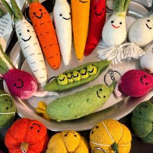 Pendentif porte-clés en feutre de <span class=keywords><strong>laine</strong></span> de haute qualité, collection de fruits, accessoires de sac Miu, petits cadeaux pour femmes - Product Image 6