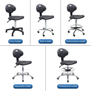 Esd antiestático Industrial suave Pu ignífugo impermeable resistente a los arañazos muebles de laboratorio de plástico silla escolar taburete de laboratorio - Product Image 5