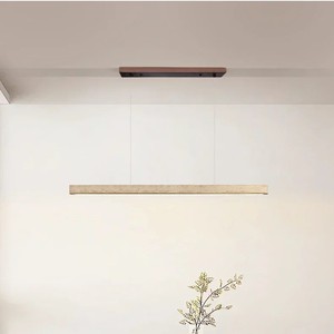 Lampade a Sospensione in Travertino <span class=keywords><strong>Giallo</strong></span> Stile Wabi-sabi Japandi Moderno per Isola Cucina, <span class=keywords><strong>Lampadario</strong></span> Lineare in Pietra per Sala da Pranzo - Product Image 3