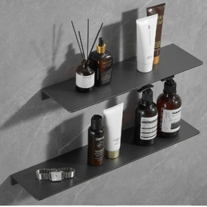 Fabricante Simple Light Luxury All Aluminum Luminous Shelving Colgante de pared con partición de luz Simple Bookshelf Wine Rack One - Product Image 6