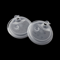 Couvercle d'injection rond 80mm 90mm en PP PET pour gobelets de thé aux perles et boissons froides