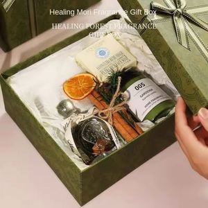 FX Long-lasting Aromatherapy Candle Set Birthday Wedding Fragrance Candle Diffuser Gift Set Box for Valentine's Day Mother's Day - Product Image 3