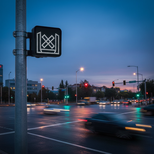 ป้ายไฟจราจร LED แบบ AC ขนาด 60 x 60 ซม. สัญลักษณ์ "เลี้ยวขวา" - Product Image 3