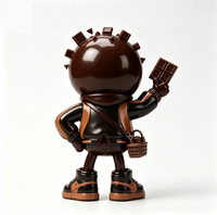 Figurine personnalisée en chocolat, personnage de dessin animé en PVC et ABS, statue de personnage de dessin animé, usine chinoise OEM, figurine personnalisée pour la promotion de la marque