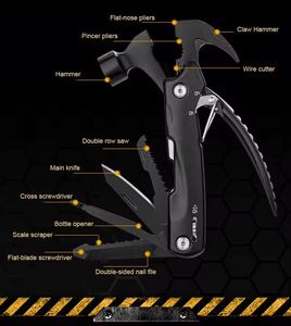 Juego de Herramientas Multiusos Portátil 12 en 1 para Exteriores - Alicates Plegables, Destornillador, Cuchillo, Tijeras, Martillo para Camping y Emergencias - Product Image 2