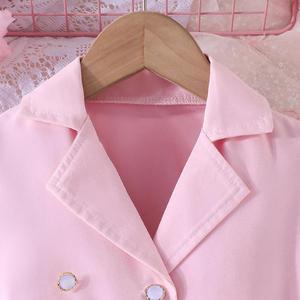 Abito Estivo da Donna Esclusivo <span class=keywords><strong>per</strong></span> il Commercio Transfrontaliero, Lavorato <span class=keywords><strong>all</strong></span>'<span class=keywords><strong>Uncinetto</strong></span>, Tinta Unita, con Cintura Plissettata e Maniche Corte, Elegante e alla Moda - Product Image 3
