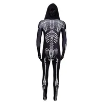 Costumes d'Halloween pour femmes et hommes, combinaison squelette, cosplay, vêtements de zombie, tenues pour spectacle sur scène, vêtements de fête de carnaval
