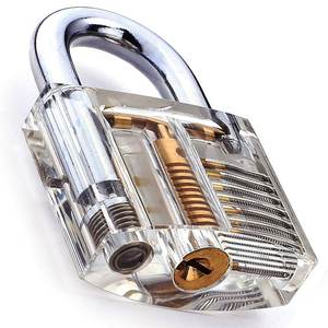 YH9279 Venta caliente 24 piezas Juego de Ganzúas con cinco candados transparentes para herramientas de entrenamiento de cerrajería - Product Image 2