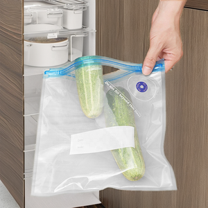 Sac à sandwich réutilisable en PEVA sans BPA, résistant aux fuites, compatible lave-vaisselle, sac de congélation pour collations, fermeture éclair, surface estampée à chaud pour le stockage des aliments - Product Image 2