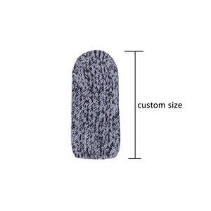 Guantes de Protección con Puntas de Dedos Tejidas Grises, Forro de Algodón, Resistentes a Cortes Nivel 2, Recubiertos de HPPE para Trabajo de Seguridad - Product Image 4