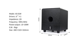Amplificateur 000W adapté pour système audio domestique 5.1 sans fil, haut-parleurs sans fil - Product Image 2