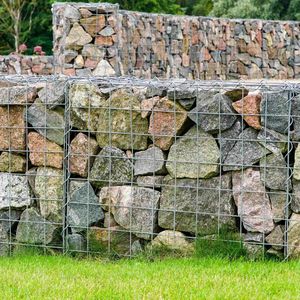 Istinat duvar kaynaklı taş kafes Gabion kutusu çit sıcak galvanizli Gabion sepet tel örgü kaya peyzaj duvar için dolu - Product Image 2