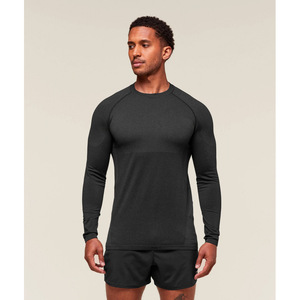 For Foreign Trade Men's Slim Fit Raglan Sleeve <b>Polyester</b> <b>T</b>-<b>shirt</b> Sports Fitness Running Training Wear Elastic - Product Image 3