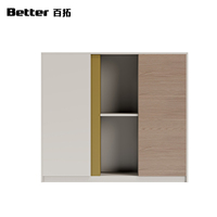 Armoire de classement de direction moderne en bois avec design à panneaux pour bureau à domicile, hôtel, hôpital