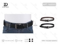 Cintura in Pelle da Uomo 4.0cm con Fibbia in Lega e Chiusura a Perno, Stile Casual - Product Image 1