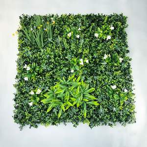 Mur d'herbe <span class=keywords><strong>de</strong></span> confidentialité en plastique écologique personnalisé panneau murs verts artificiels panneaux <span class=keywords><strong>de</strong></span> haie <span class=keywords><strong>de</strong></span> buis 60cm - Product Image 1