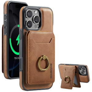 Étui de téléphone pliable de luxe en cuir PU avec porte-monnaie, porte-clés et porte-cartes - Product Image 1