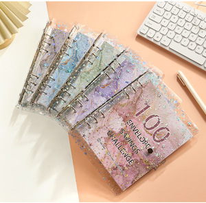 Bán buôn 100 ngày tiết kiệm cuốn sách PVC xoắn ốc máy tính xách tay Tiền Chất kết dính 100 ngày thách thức tiền tiết kiệm ngân sách chất kết dính <span class=keywords><strong>A5</strong></span> PVC Chất kết dính - Product Image 2