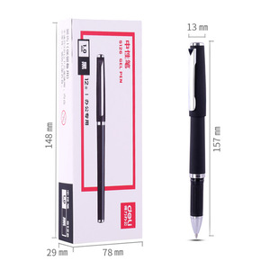 Deli S126 Gel Pen 1.0mm Black Office School Writing Pen Plastic Body Caps Closure - Product Image 4