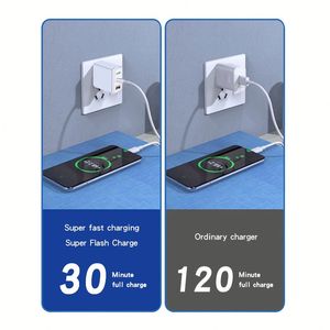 High Quality <b>USB</b> A+<b>C</b> Wall Charger 25W Super Fast Charger for Mobile Phone US EU <b>Plug</b> Type <b>C</b> Travel Adapter - Product Image 6