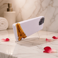 Boîte vide en fer blanc pour palette de fards à paupières avec miroir, 18 compartiments, logo personnalisé, étui en fer blanc pour maquillage, emballage cosmétique OEM