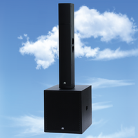 Caisson de basses actif 600W avec haut-parleur de colonne de 18 \ "Line Array Solutions audio portables Système de sonorisation intégré Impédance 8ohm