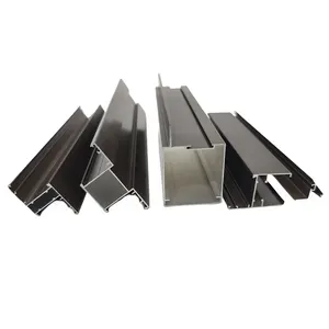 Profilé d'extrusion d'aluminium 6063 Profilés en aluminium extrudé personnalisés sur le marché zambien pour portes et fenêtres