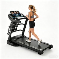 Caminadora Eléctrica Plegable de 4HP con Inclinación Automática, Área de Corredor Extra Grande con Luces LED, Máquina de Fitness Premium para el Hogar, Ideal para Pérdida de Peso Eficaz