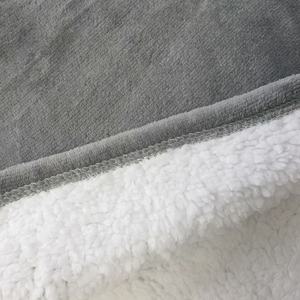 Hoodie Tudung Sherpa Longgar Hangat Yang Dapat Dipakai dengan Lengan Ritsleting - Product Image 6