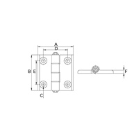 Charnière en aluminium CNC pour extrusion d'aluminium 3030 4040 6060, connecteur de porte en métal, charnières en aluminium