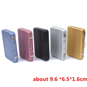 Caja de almacenamiento de aluminio para tarjetas de crédito, Mini maleta, tarjetero, joyero, Organizador - Product Image 6