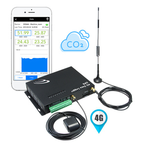 Temperatura Humedad Ethernet GSM receptor de datos Pantalla LCD Estación meteorológica Registrador de datos 4G GPS - Product Image 1