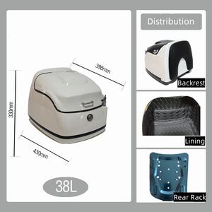 Accessoires pour scooter, moto, coffre arrière universel de grande capacité en alliage non-aluminium, autres accessoires pour moto - Product Image 4